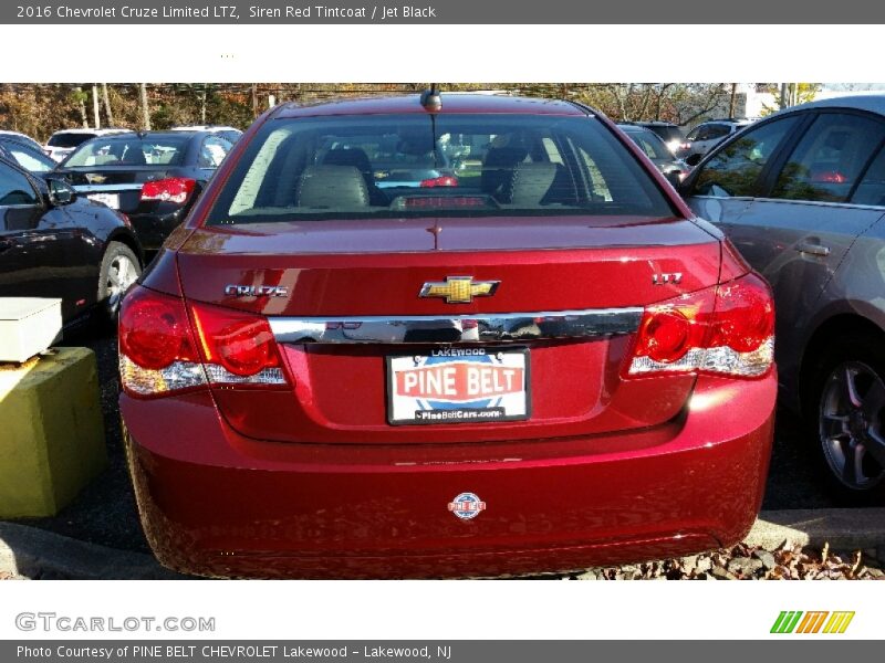 Siren Red Tintcoat / Jet Black 2016 Chevrolet Cruze Limited LTZ