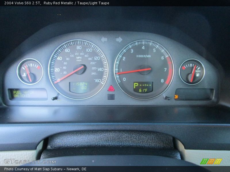 Ruby Red Metallic / Taupe/Light Taupe 2004 Volvo S60 2.5T