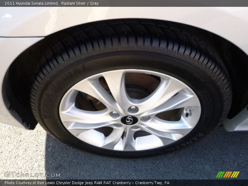 Radiant Silver / Gray 2011 Hyundai Sonata Limited