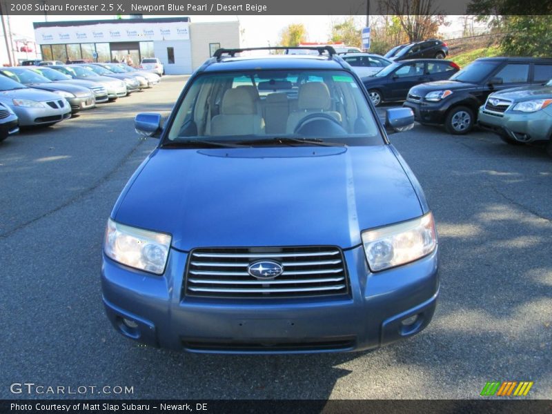 Newport Blue Pearl / Desert Beige 2008 Subaru Forester 2.5 X