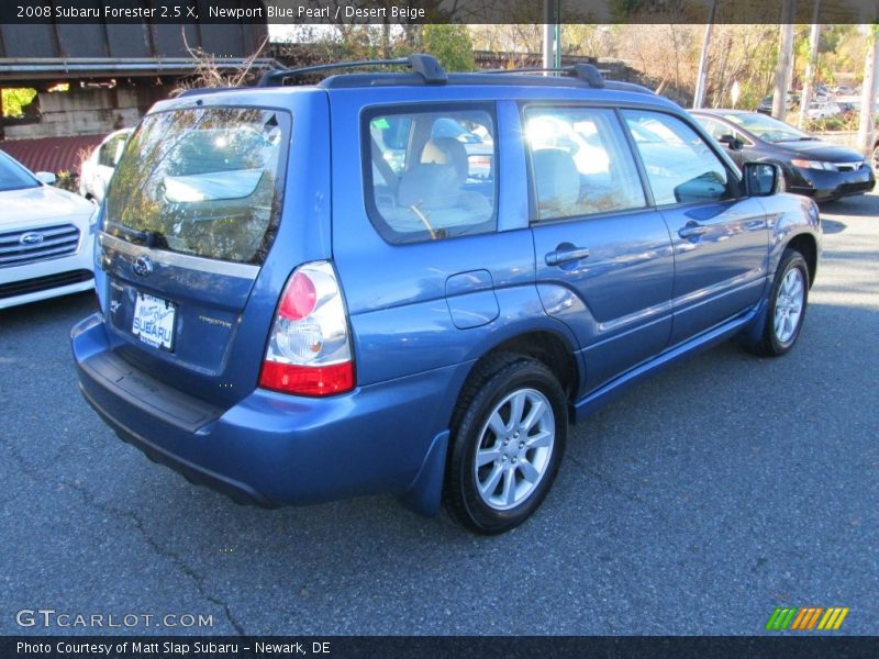 Newport Blue Pearl / Desert Beige 2008 Subaru Forester 2.5 X