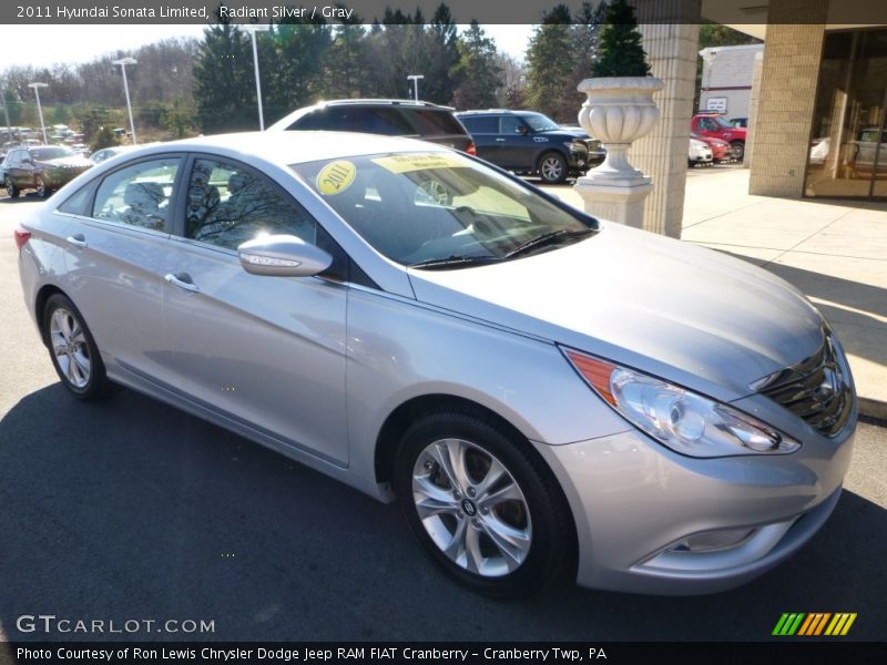 Radiant Silver / Gray 2011 Hyundai Sonata Limited