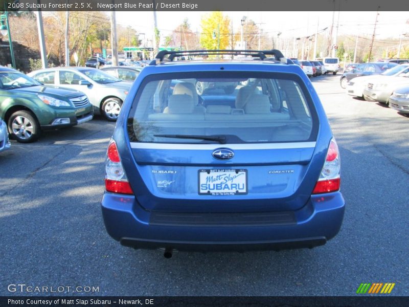 Newport Blue Pearl / Desert Beige 2008 Subaru Forester 2.5 X