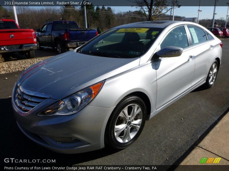Radiant Silver / Gray 2011 Hyundai Sonata Limited