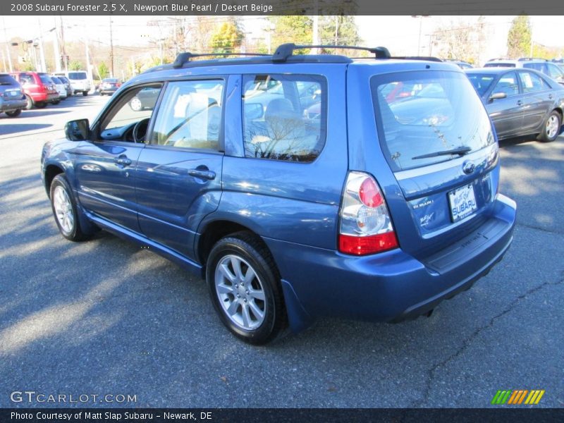 Newport Blue Pearl / Desert Beige 2008 Subaru Forester 2.5 X