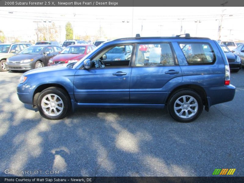 Newport Blue Pearl / Desert Beige 2008 Subaru Forester 2.5 X