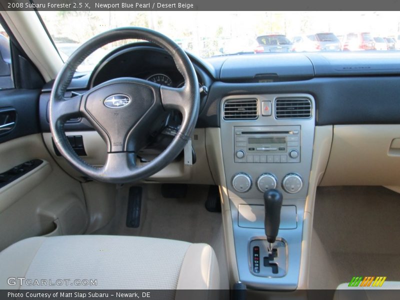 Newport Blue Pearl / Desert Beige 2008 Subaru Forester 2.5 X