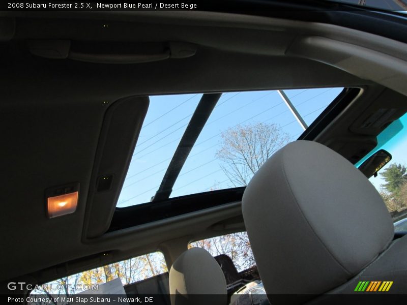 Newport Blue Pearl / Desert Beige 2008 Subaru Forester 2.5 X