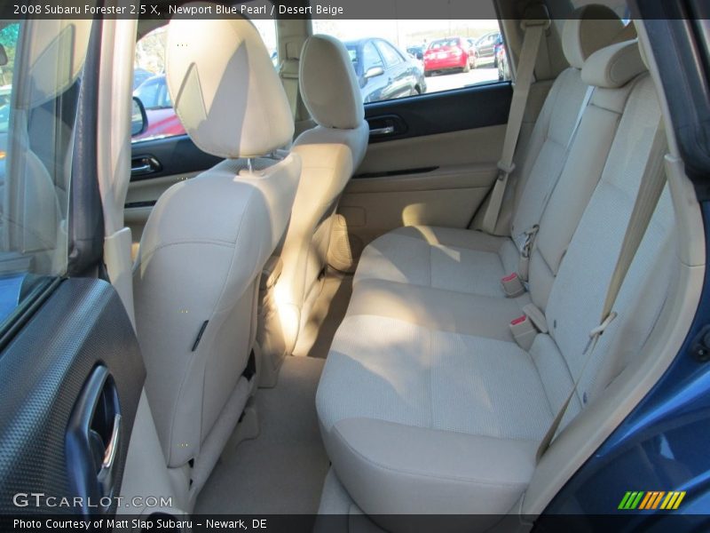 Newport Blue Pearl / Desert Beige 2008 Subaru Forester 2.5 X