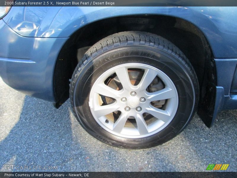 Newport Blue Pearl / Desert Beige 2008 Subaru Forester 2.5 X