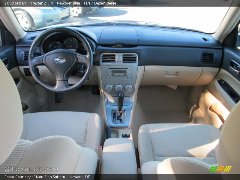 Newport Blue Pearl / Desert Beige 2008 Subaru Forester 2.5 X