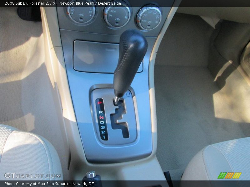 Newport Blue Pearl / Desert Beige 2008 Subaru Forester 2.5 X