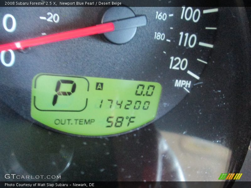 Newport Blue Pearl / Desert Beige 2008 Subaru Forester 2.5 X