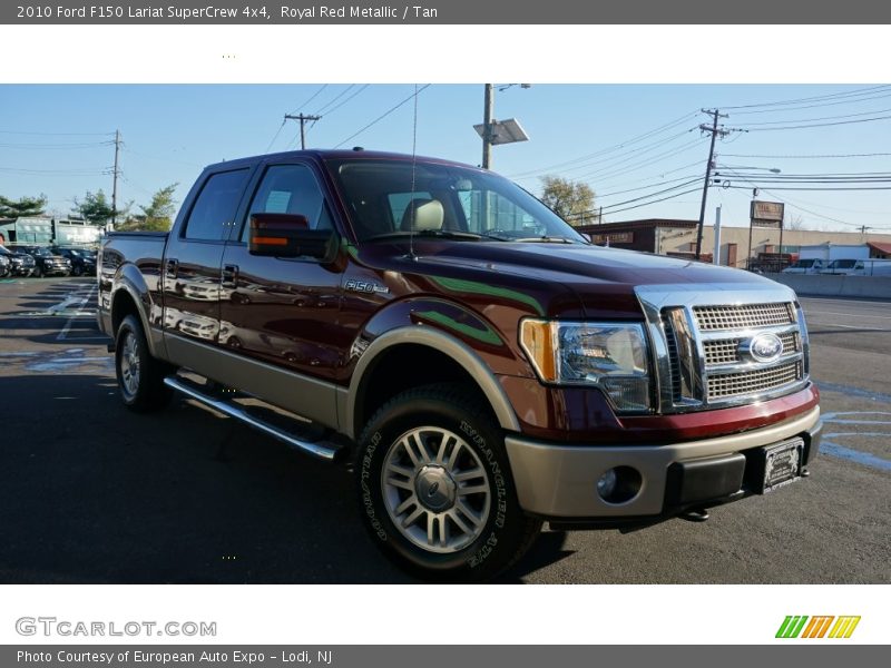 Royal Red Metallic / Tan 2010 Ford F150 Lariat SuperCrew 4x4