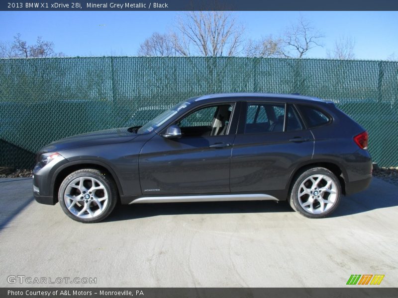 Mineral Grey Metallic / Black 2013 BMW X1 xDrive 28i