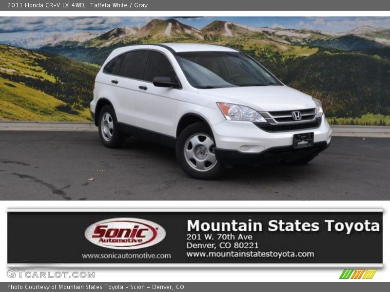 Taffeta White / Gray 2011 Honda CR-V LX 4WD