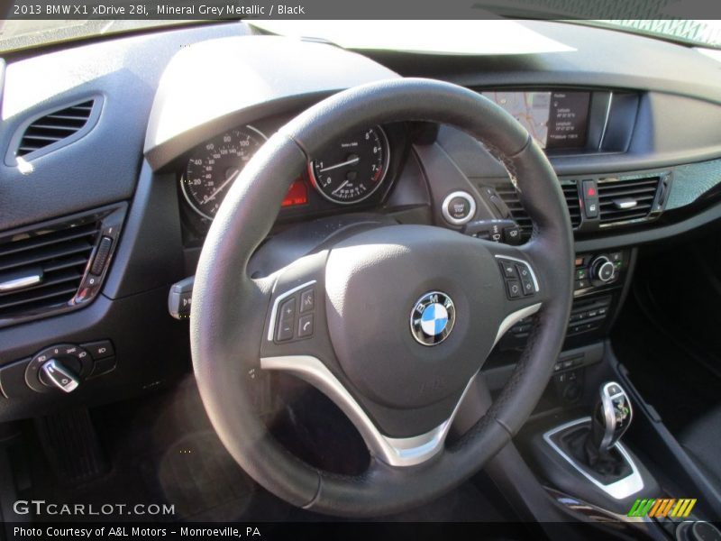 Mineral Grey Metallic / Black 2013 BMW X1 xDrive 28i
