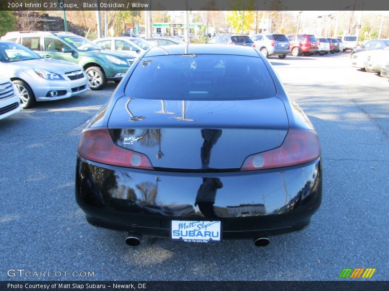 Black Obsidian / Willow 2004 Infiniti G 35 Coupe
