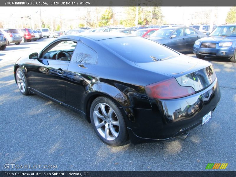 Black Obsidian / Willow 2004 Infiniti G 35 Coupe