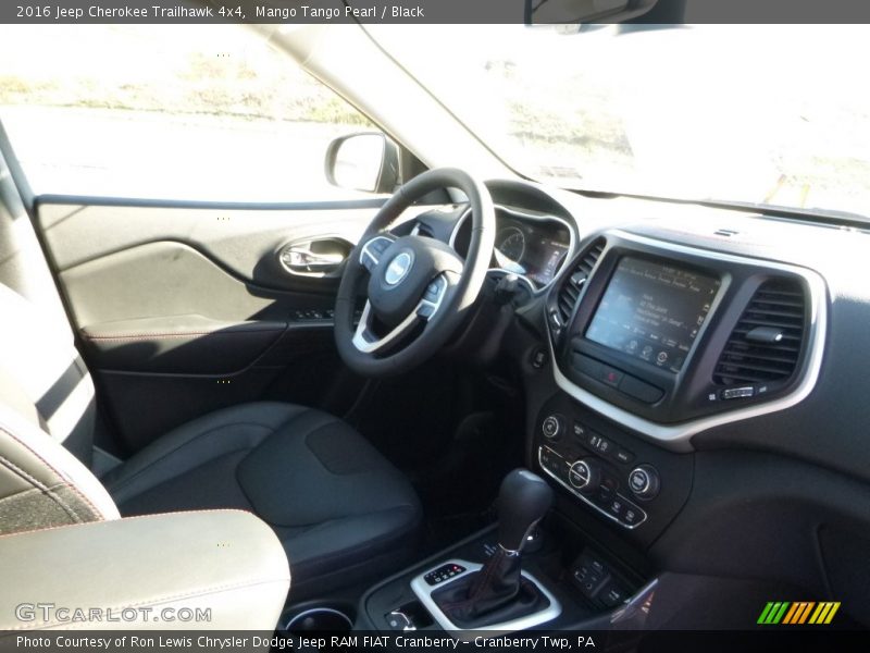 Mango Tango Pearl / Black 2016 Jeep Cherokee Trailhawk 4x4