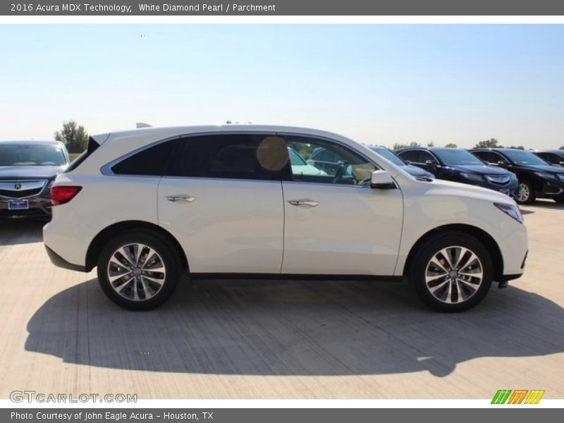 White Diamond Pearl / Parchment 2016 Acura MDX Technology