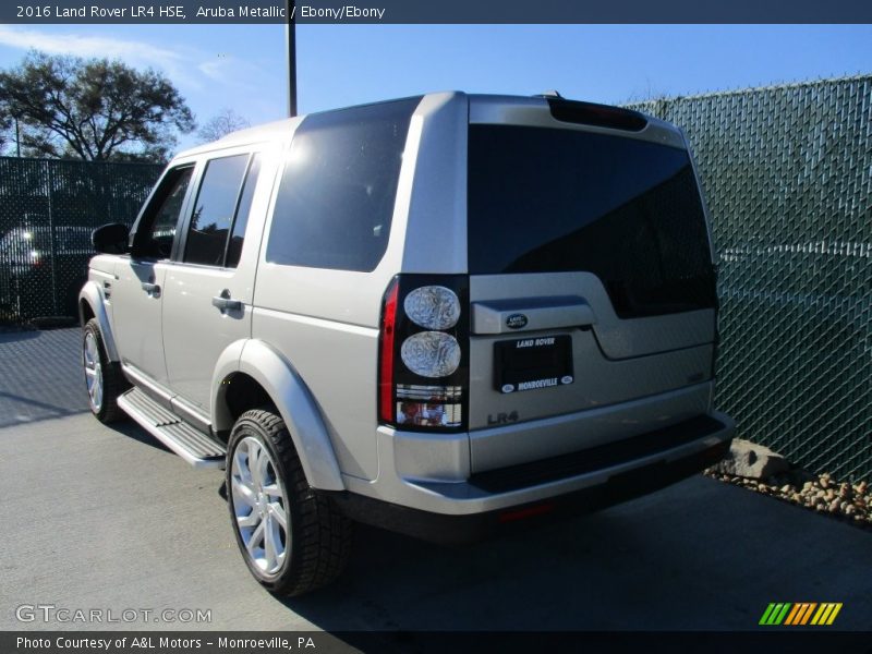 Aruba Metallic / Ebony/Ebony 2016 Land Rover LR4 HSE