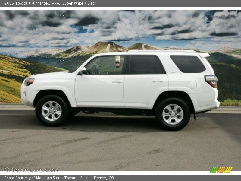 Super White / Black 2015 Toyota 4Runner SR5 4x4