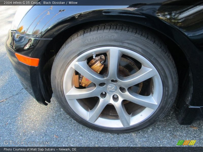 Black Obsidian / Willow 2004 Infiniti G 35 Coupe