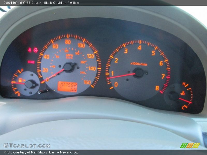 Black Obsidian / Willow 2004 Infiniti G 35 Coupe