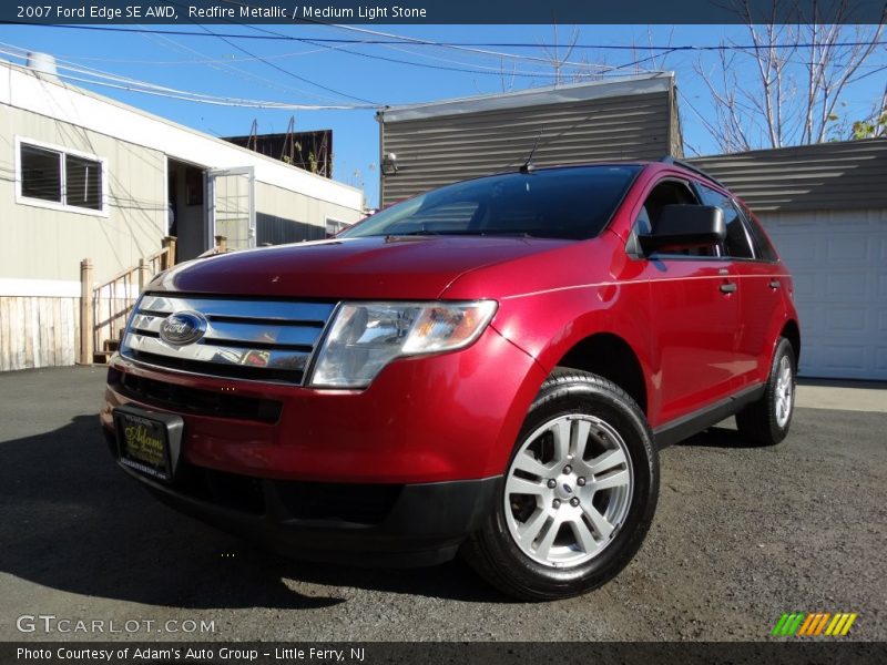 Redfire Metallic / Medium Light Stone 2007 Ford Edge SE AWD