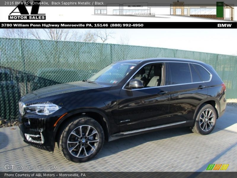 Black Sapphire Metallic / Black 2016 BMW X5 xDrive40e