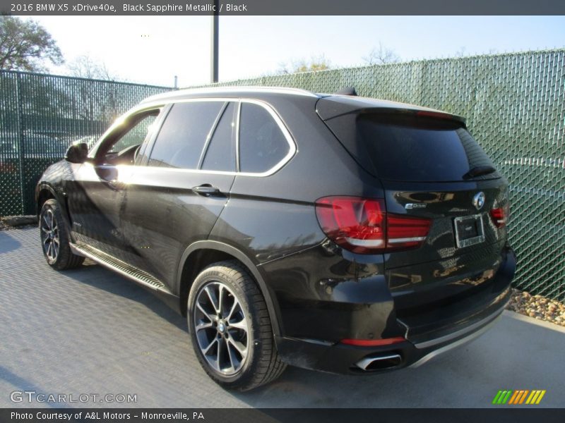 Black Sapphire Metallic / Black 2016 BMW X5 xDrive40e