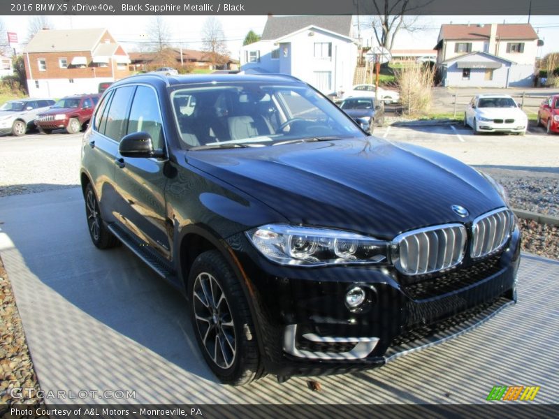 Black Sapphire Metallic / Black 2016 BMW X5 xDrive40e