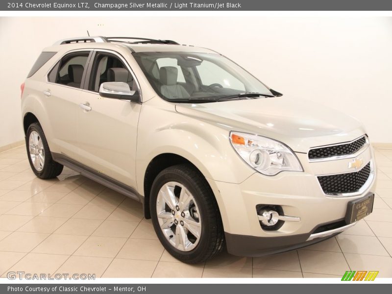 Champagne Silver Metallic / Light Titanium/Jet Black 2014 Chevrolet Equinox LTZ