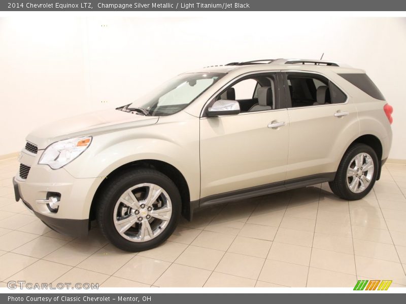 Champagne Silver Metallic / Light Titanium/Jet Black 2014 Chevrolet Equinox LTZ