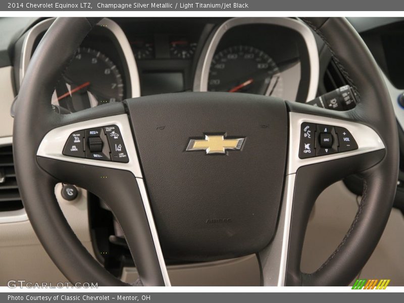 Champagne Silver Metallic / Light Titanium/Jet Black 2014 Chevrolet Equinox LTZ