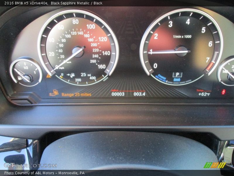  2016 X5 xDrive40e xDrive40e Gauges