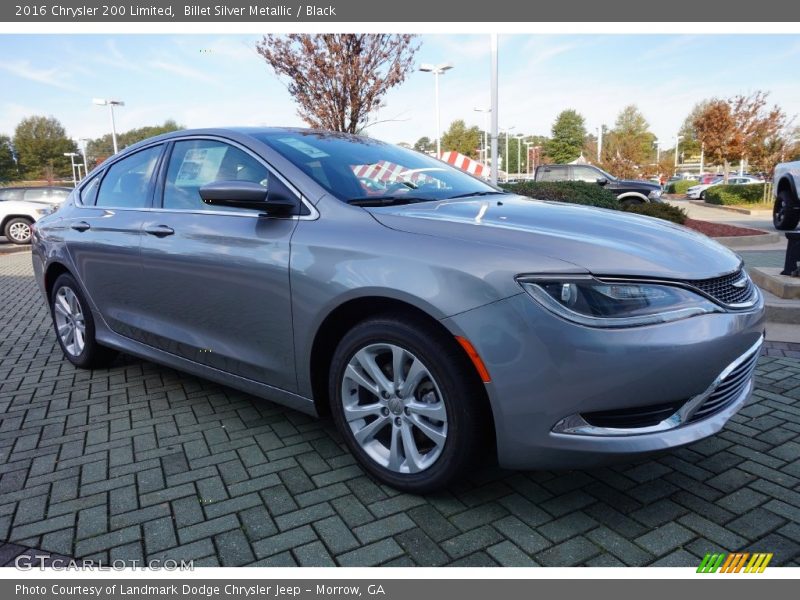Billet Silver Metallic / Black 2016 Chrysler 200 Limited