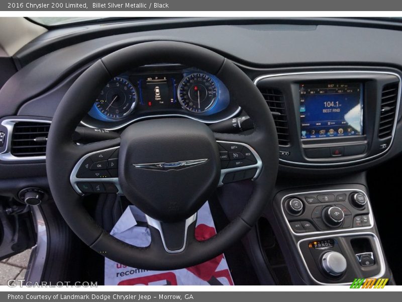 Billet Silver Metallic / Black 2016 Chrysler 200 Limited