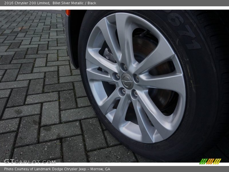 Billet Silver Metallic / Black 2016 Chrysler 200 Limited