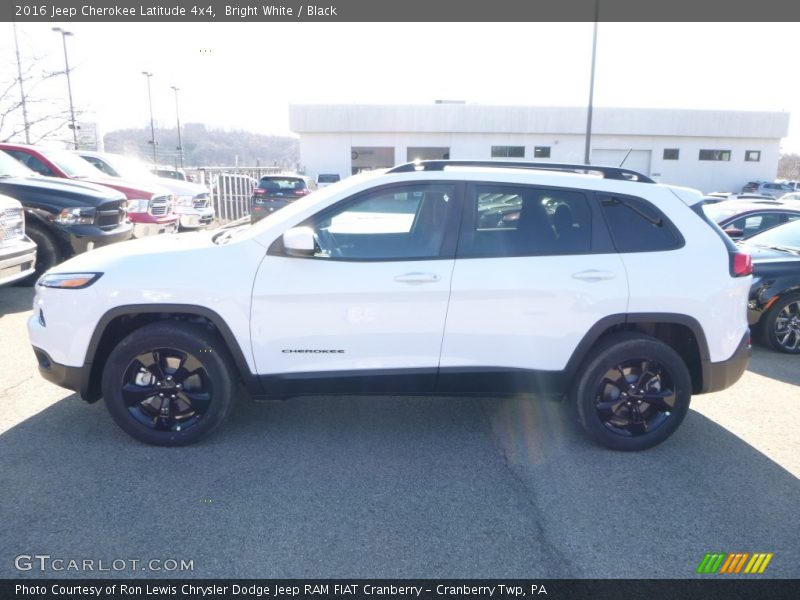 Bright White / Black 2016 Jeep Cherokee Latitude 4x4