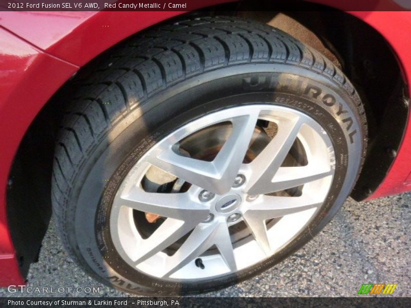 Red Candy Metallic / Camel 2012 Ford Fusion SEL V6 AWD