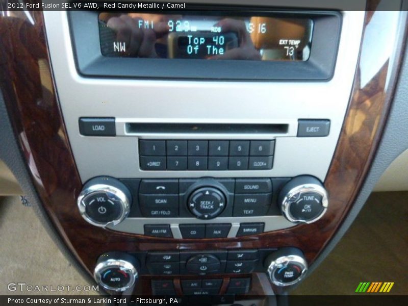Red Candy Metallic / Camel 2012 Ford Fusion SEL V6 AWD