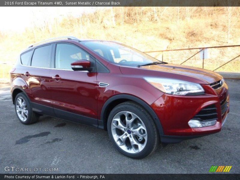 Sunset Metallic / Charcoal Black 2016 Ford Escape Titanium 4WD