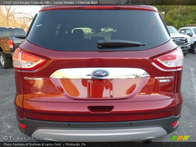 Sunset Metallic / Charcoal Black 2016 Ford Escape Titanium 4WD