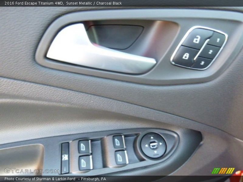 Sunset Metallic / Charcoal Black 2016 Ford Escape Titanium 4WD