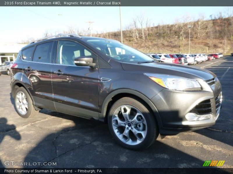 Magnetic Metallic / Charcoal Black 2016 Ford Escape Titanium 4WD