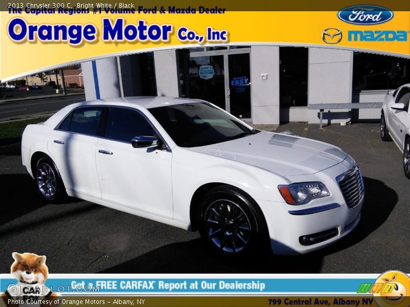 Bright White / Black 2013 Chrysler 300 C