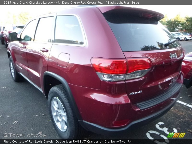 Deep Cherry Red Crystal Pearl / Black/Light Frost Beige 2015 Jeep Grand Cherokee Laredo 4x4