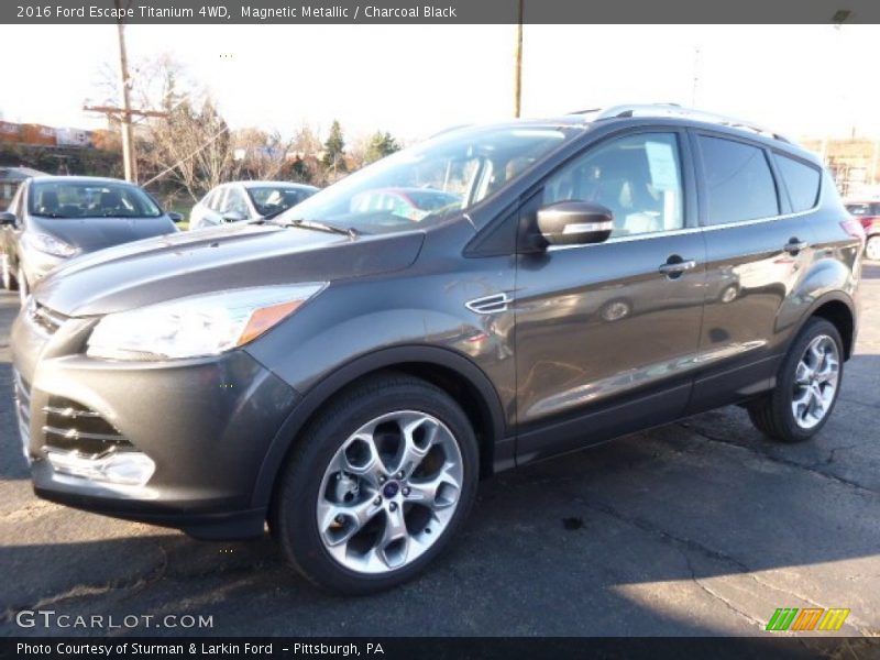 Magnetic Metallic / Charcoal Black 2016 Ford Escape Titanium 4WD